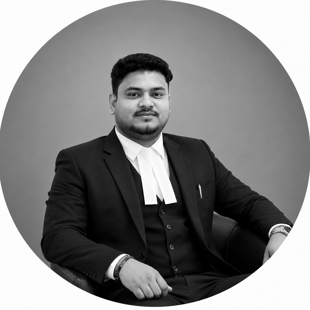 Portrait of Adv. Khirod Boruah, advocate at the Gauhati High Court